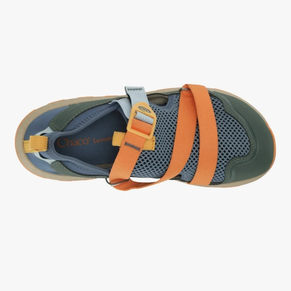 Chaco Kids Multicolor Sport Sandals - Orange, Blue, Green